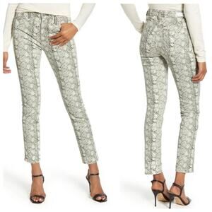 AG Adriano Goldschmied Jeans The MARI High Rise Slim Straight Python